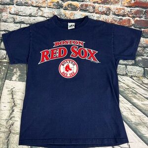 Vtg Boston Red Sox 2005 Blue Shirt Sz‎ M